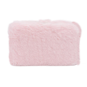 Furry Land clutch bag (baby pink)