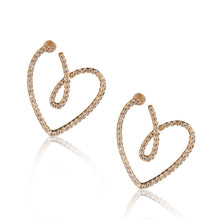 Load image into Gallery viewer, Bling Heart earrings
