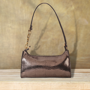 Glitz Baguette shoulder bag ( Half chained )