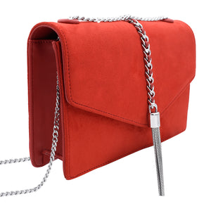 Sassy Suede Sling  ( Red )