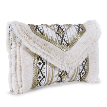 Load image into Gallery viewer, Boho Clutch ( comes with a chain sling )
