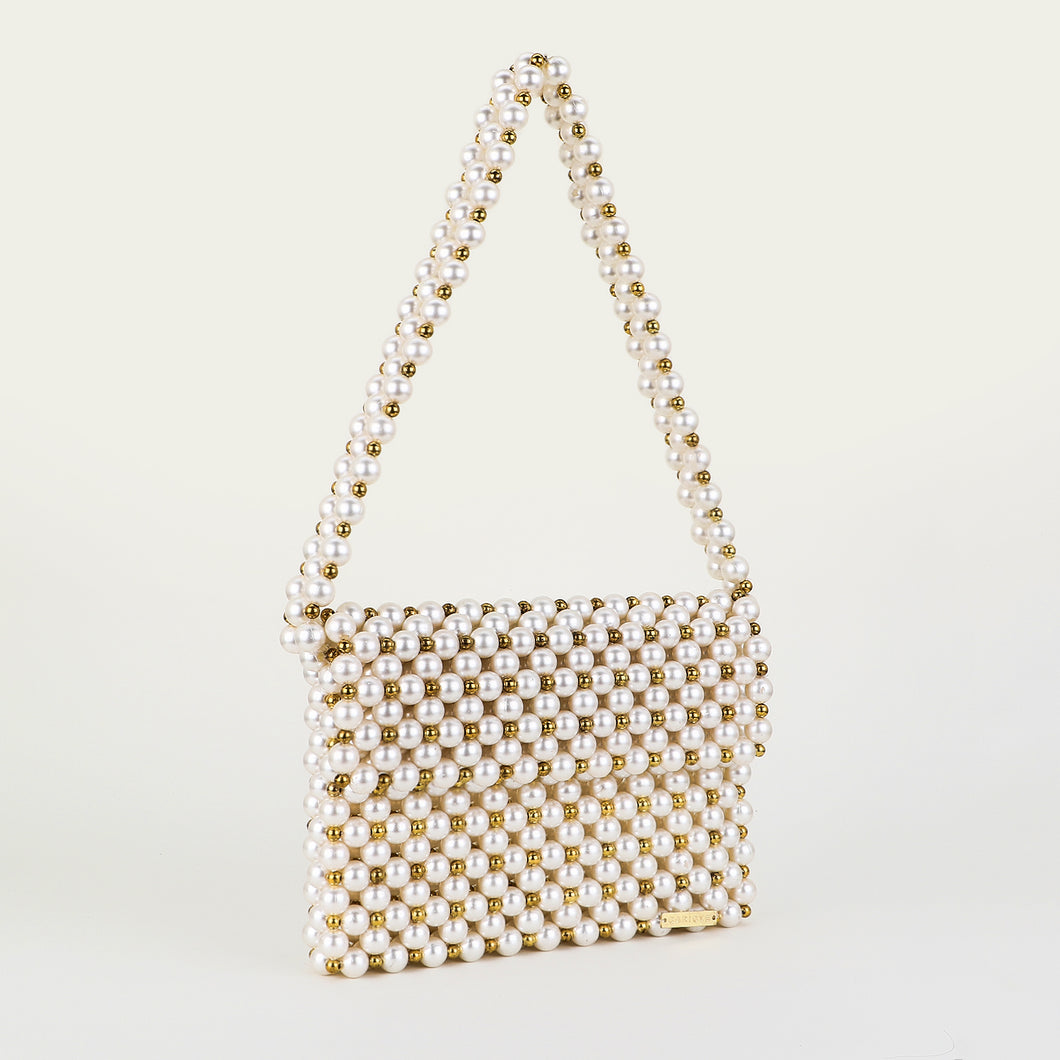 Two tone pearl bag