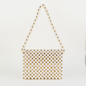 Two tone pearl bag