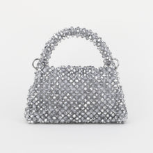 Load image into Gallery viewer, Dazzle | Silver crystal handbag / sling
