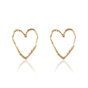 Heart out earrings