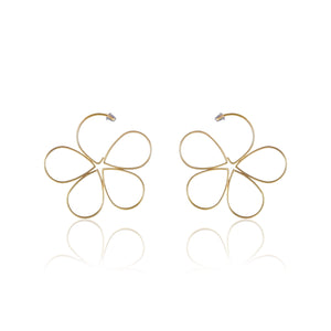 Bloom, flower earrings