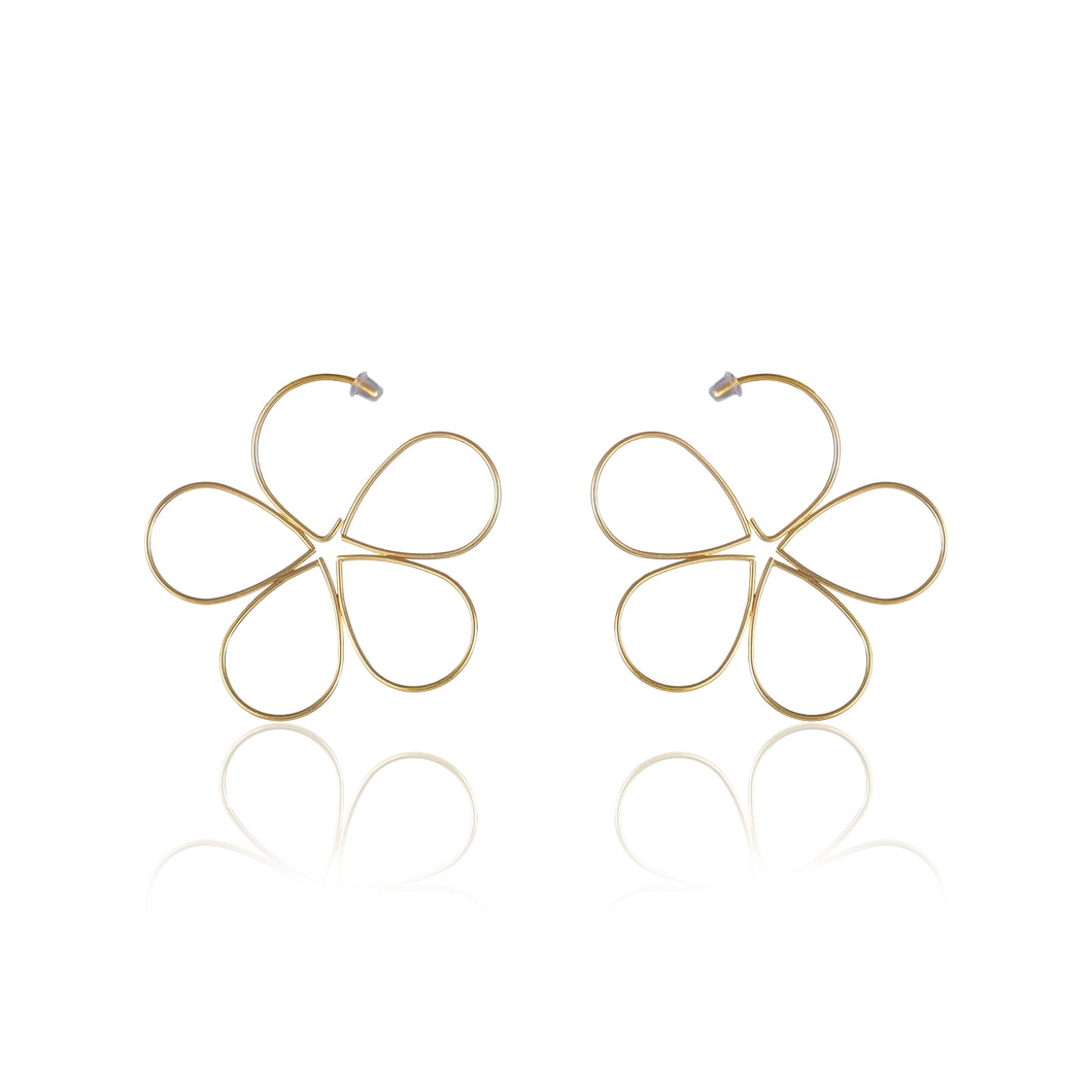 Bloom, flower earrings