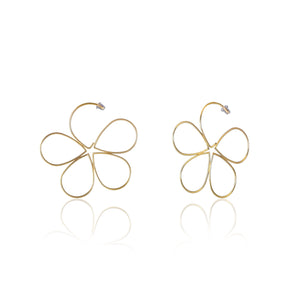 Bloom, flower earrings