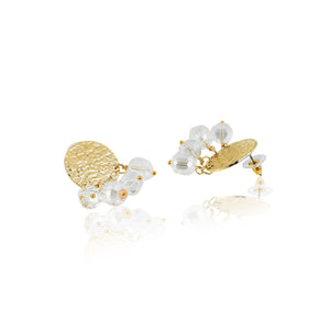 Samantha crystal golden eardrop
