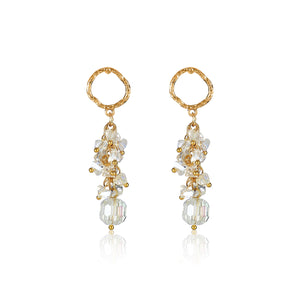 Aisha golden crystal eardrop