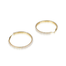 Load image into Gallery viewer, Saz Pearl hoops
