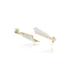 Load image into Gallery viewer, Elsa gold and crystal earrings

