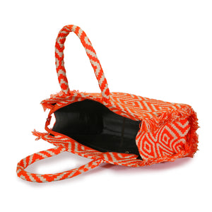 The Orange Fringe Tote Jacquard