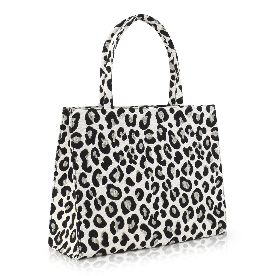 Leo print Tote bag ( Jacquard )