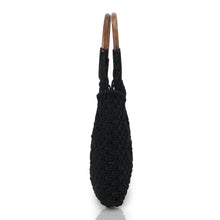 Load image into Gallery viewer, Banjara crochet bag with wooden handle
