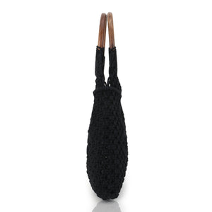 Banjara crochet bag with wooden handle