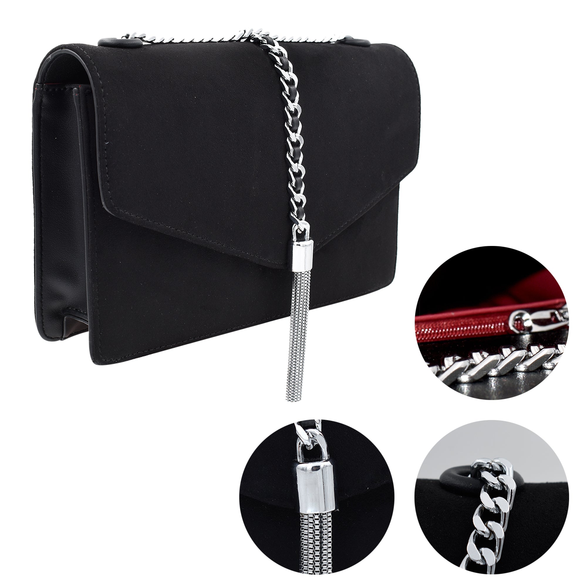 Sassy Suede Sling ( Black )