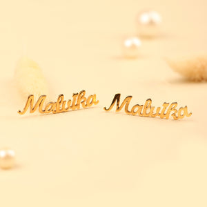 Personalised Name earrings