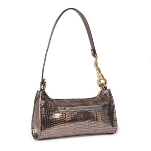 Glitz Baguette shoulder bag ( Half chained )