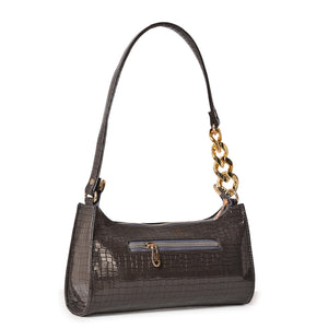 Glitz Baguette shoulder bag ( Half chained )