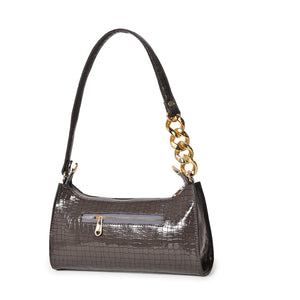 Glitz Baguette shoulder bag ( Half chained )