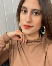 Load image into Gallery viewer, Crystal Rose Hoops
