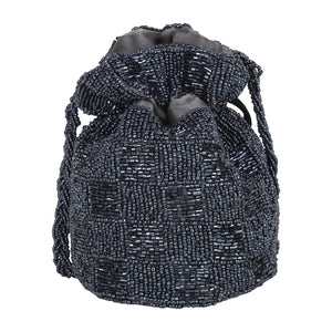 Beaded Potli (Silver)