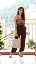 Load image into Gallery viewer, Banjara crochet bag with wooden handle
