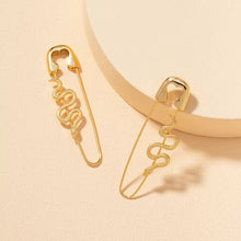 Load image into Gallery viewer, Snake pin earrings ( Gold )
