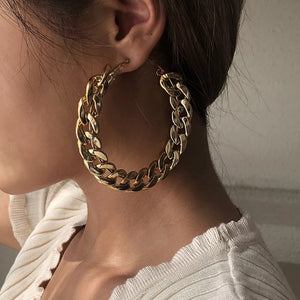 Jazz Gold Hoop Earrings