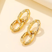Load image into Gallery viewer, Fearless Golden Drop Earrings
