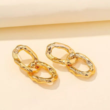 Load image into Gallery viewer, Fearless Golden Drop Earrings
