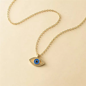 Evil Eye Necklace ( Blue )