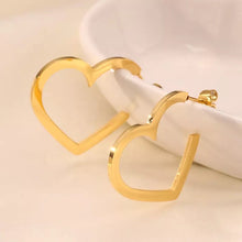 Load image into Gallery viewer, Heart hoops (small)
