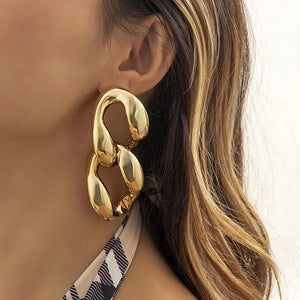 Anna Drop Earrings (Golden)
