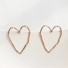 Load image into Gallery viewer, Heart out earrings
