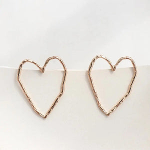 Heart out earrings