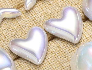 Pearl hearts earrings