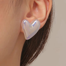 Load image into Gallery viewer, Pearl hearts earrings
