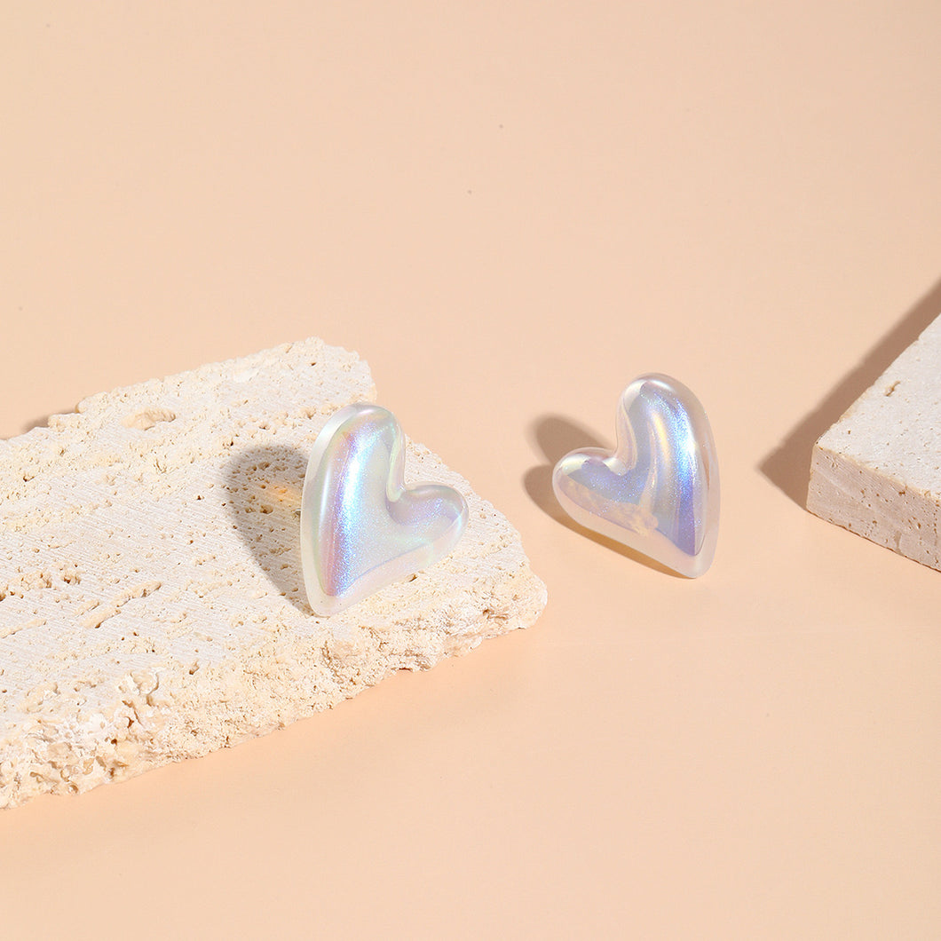 Pearl hearts earrings