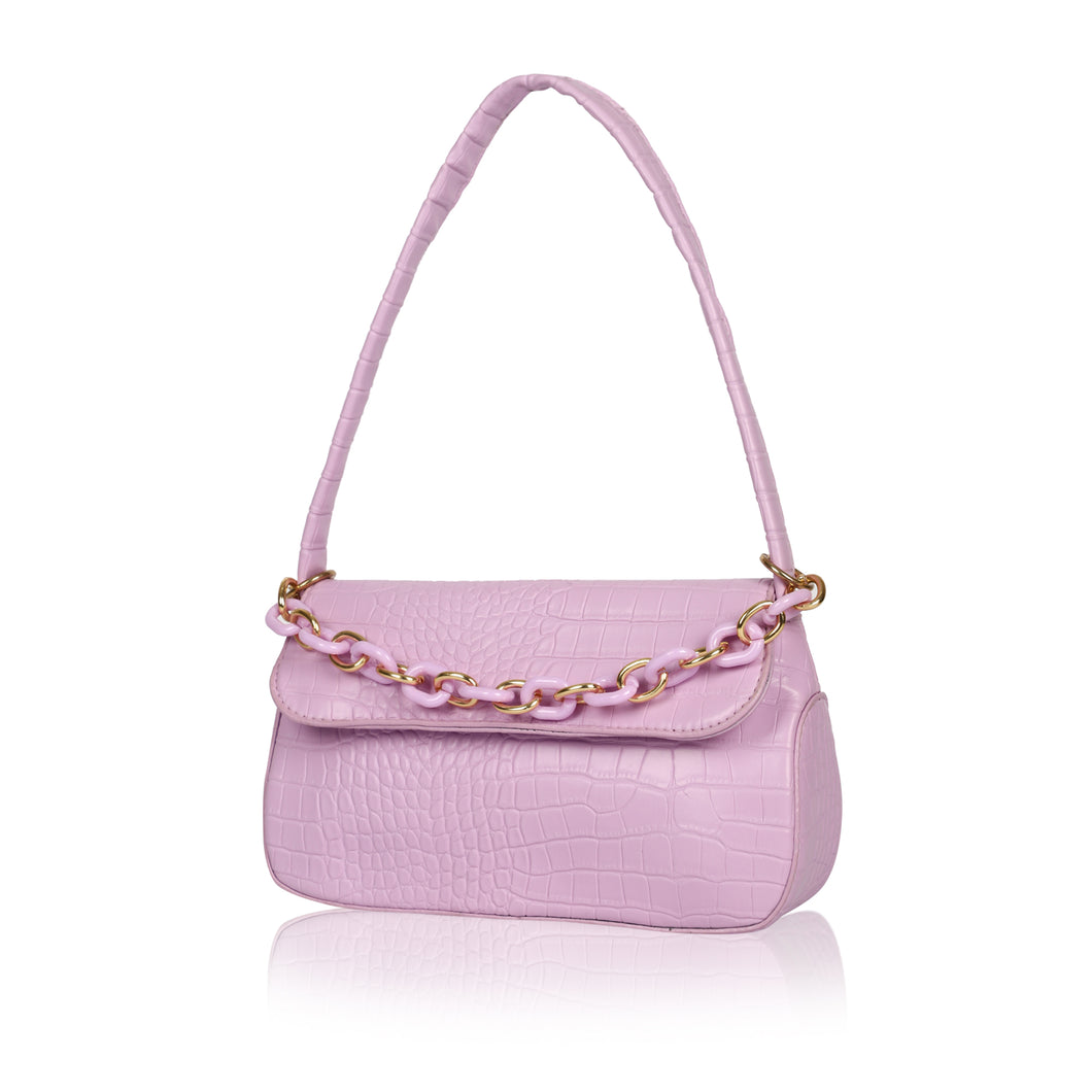 Emma Baguette (Lilac, Lime Green, Black and Off white )