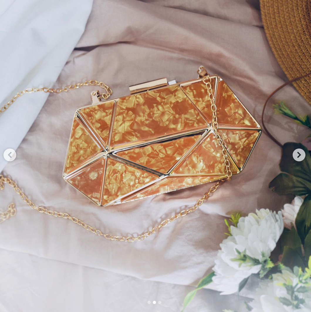 Gaze Marble Clutch