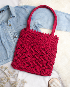 Macrame Bag (Maroon)