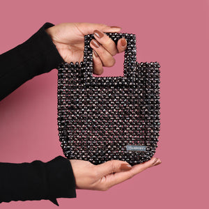 Ebony crystal bag