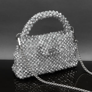 Dazzle | Silver crystal handbag / sling