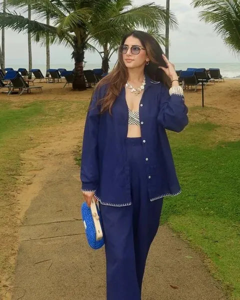 Meher Taluja wearing Ocean's Embrace Necklace