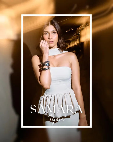 Samara Tijori wearing Virelle Cuff Stack